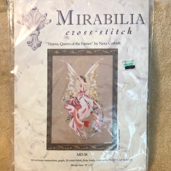 NIP Mirabilia “Titania, Queen of the Fairies” by Nora Corbett cross-stitch 18x11 - Picture 1 of 5